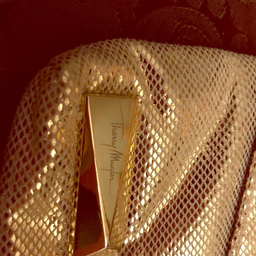 Theirry Mugler Gold Clutch